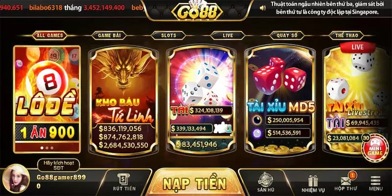 Đôi nét về game bài đổi thưởng Go88