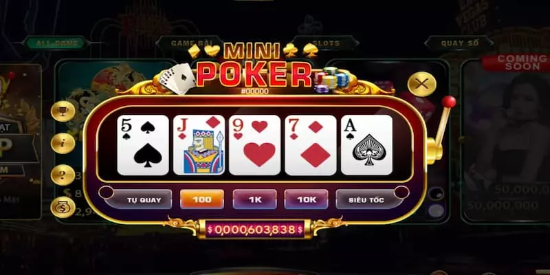 Mẹo quay mini poker siêu đỉnh cùng với game bài đổi thưởng