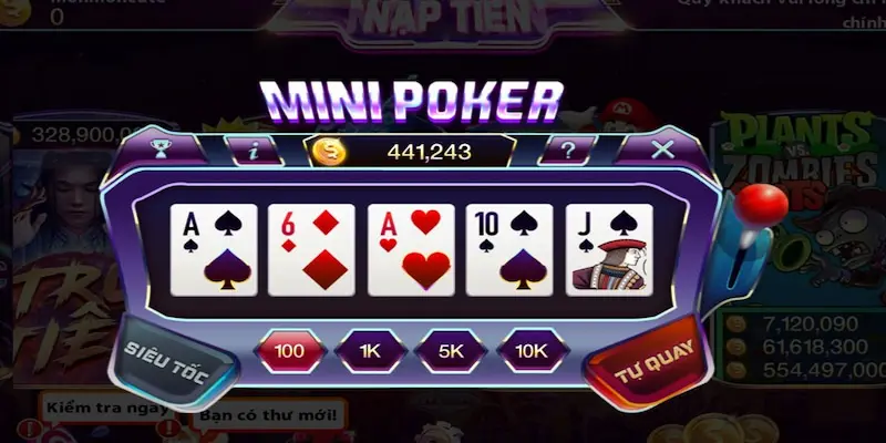 Top các cổng game uy tín chơi mini Poker