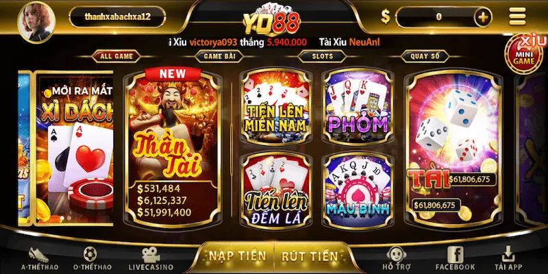 YO88 - Game bài đổi thưởng đẳng cấp không lo bị chặn